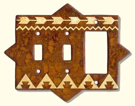 Large photo of rustic switch plate #F2CR