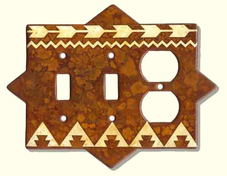 Large photo of rustic switch plate #F2C